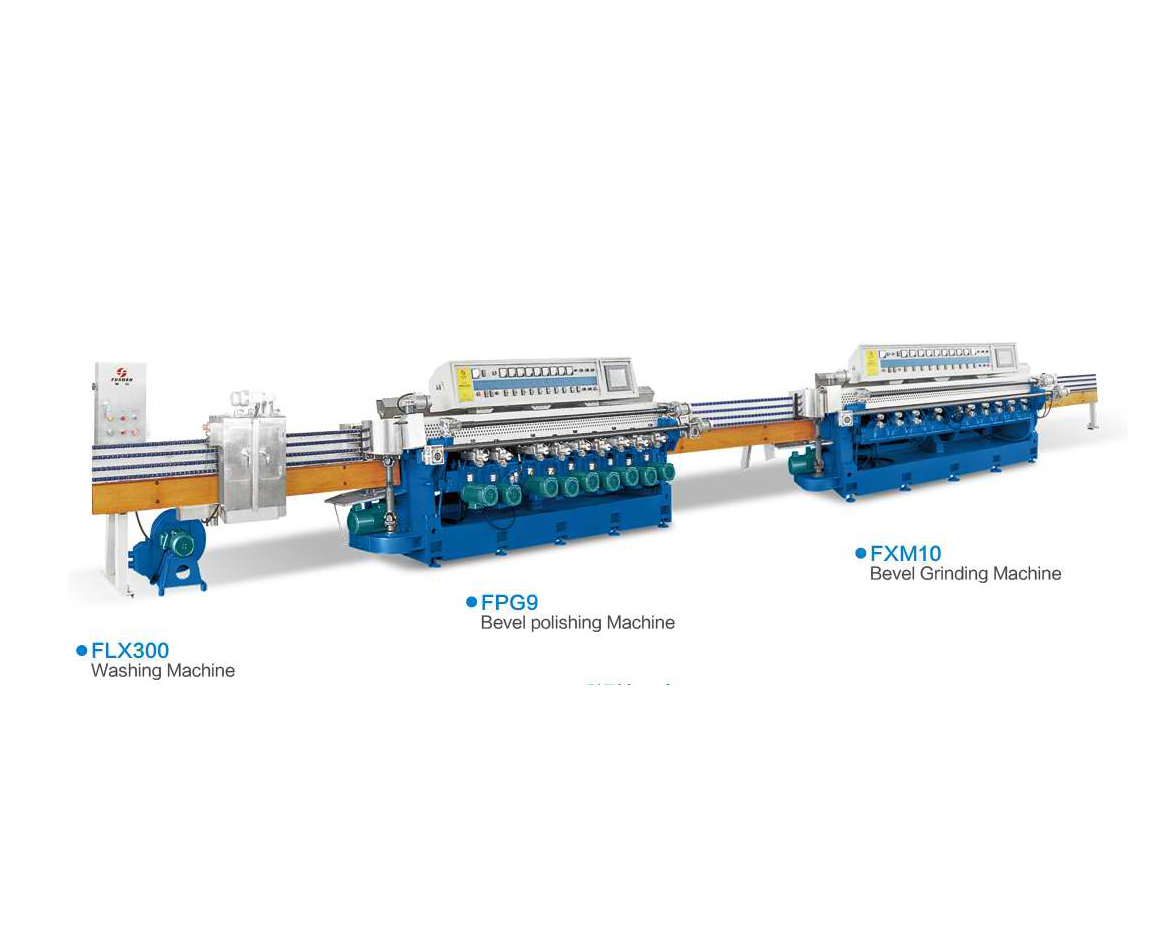 FXM10+FPG9+FLX300  Rearview Prismatic mirror production line
